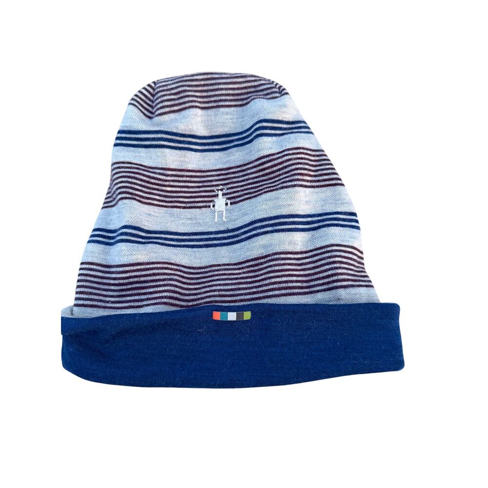 Smartwool Beenie Fitted Winter Hat - Gray/Maroon/Navy